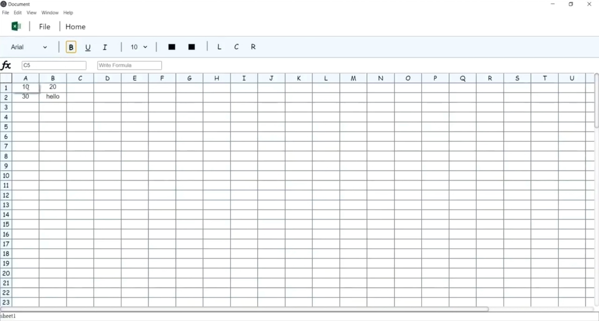 Excel Clone